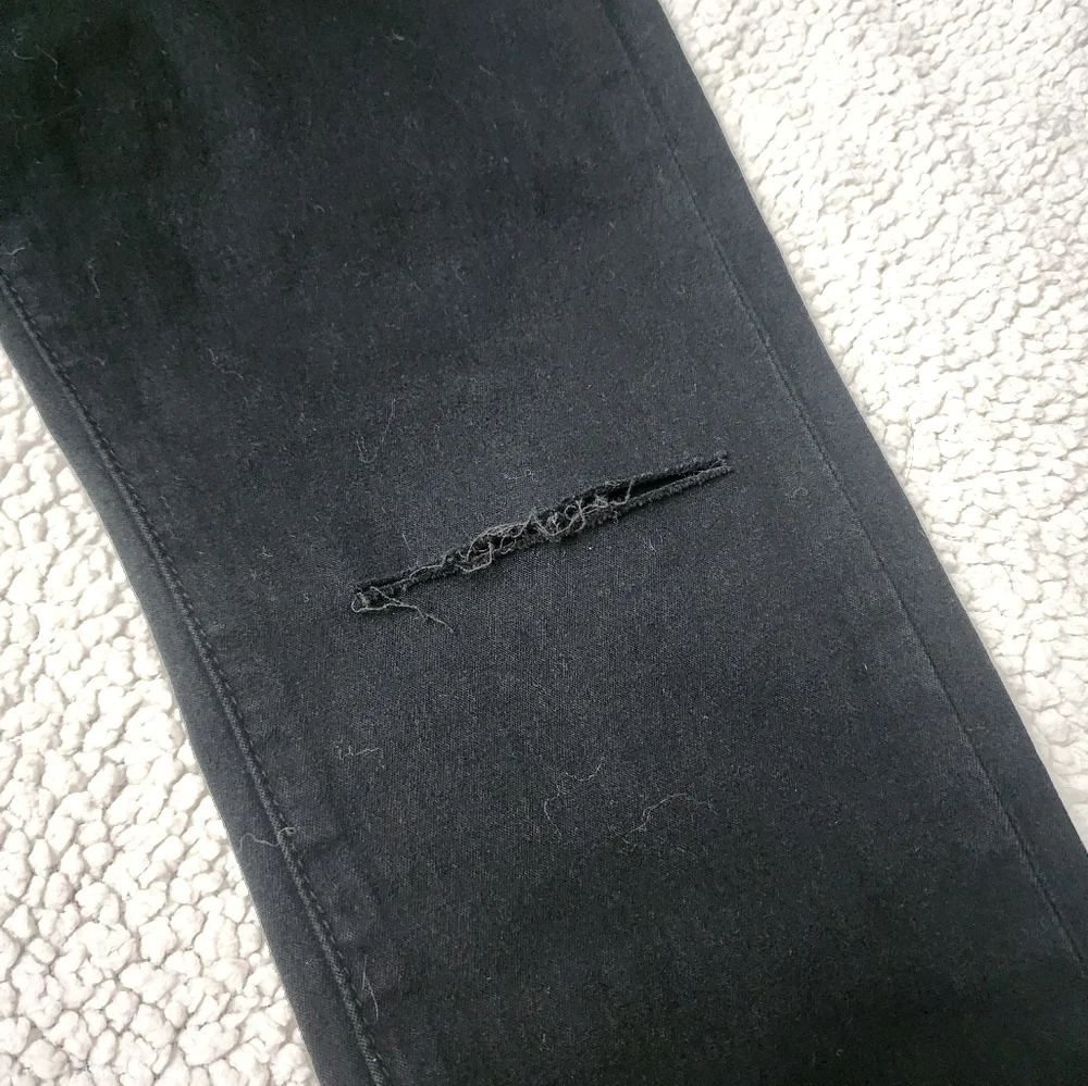 BDG Urban Outfitters Twig High-Rise Distressed Black Jeans Stretch - Picture 6 of 9